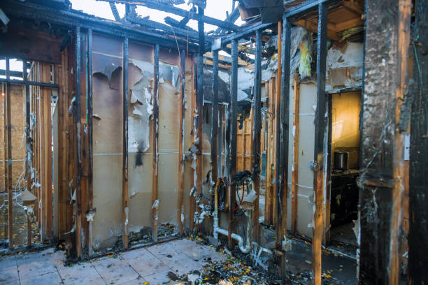 Professional Emergency Fire Cleanup technician working in Vinita, OK